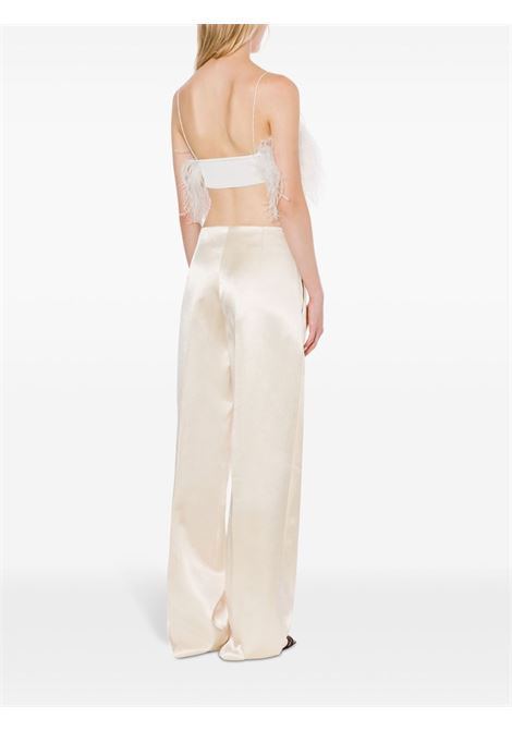 White feather-embellished top Philosophy Di Lorenzo Serafini - women PHILOSOPHY DI LORENZO SERAFINI | 088307010002